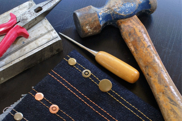 HOW TO INSTALL JEANS BUTTONS AND RIVETS