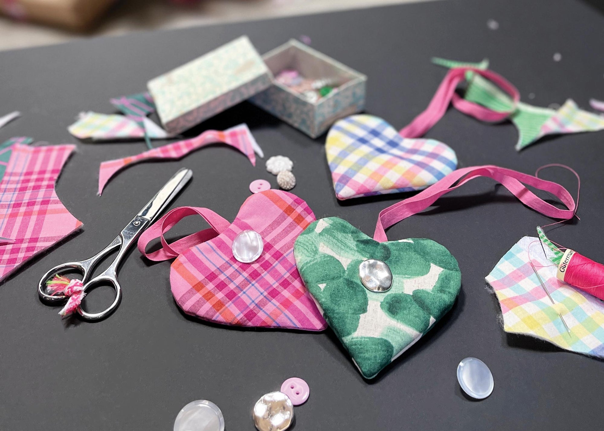 Fabric Hearts - Free Sewing Pattern