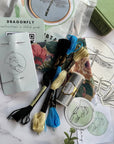 Olive Clubtail Dragonfly - Embroidery Hoop Kit, Nest Embirdery