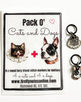 Pack O' Cats & Dogs Stitch Marker Set