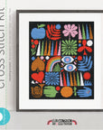 Joyful Grid Cross Stitch Kit