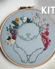 Kitty Bouquet - Embroidery Hoop Kit, Nest Embirdery