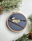 Chickadee-dee Bird - Embroidery Hoop Kit, Nest Embirdery