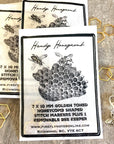 Honeycomb Stitch Marker and Bee Progress Keeper.