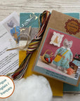 Mrs. Cat Loves Knitting - Felt Hand Stitching Kit, Corinne Lapierre