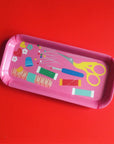 Haberdashery Desk Tidy : Pink