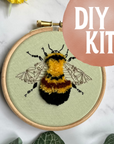 Rusty Patched Bumblebee - Embroidery Hoop Kit, Nest Embirdery
