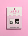 This is The Back Woven Labels