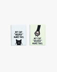 My Cat "Helped" Make This Woven Labels