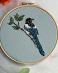 Mister Magpie - Embroidery Hoop Kit, Nest Embirdery