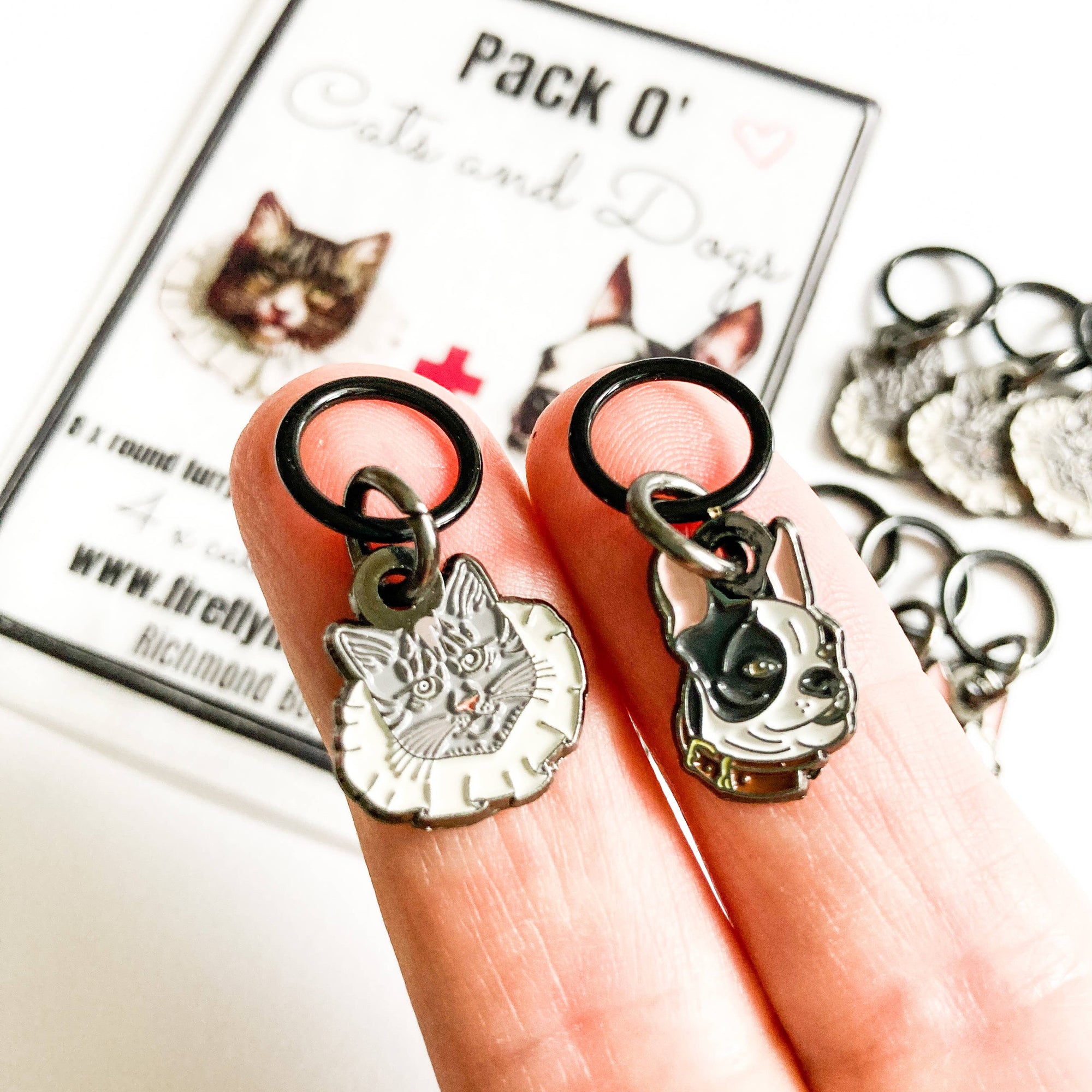 Pack O' Cats & Dogs Stitch Marker Set