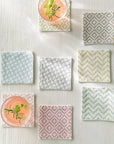 Sashiko Cotton Fabric - White Coaster