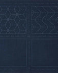 Sashiko Cotton Fabric - Navy Coaster