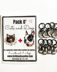Pack O' Cats & Dogs Stitch Marker Set