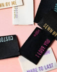 Metallic Side Seam (Cream) Woven Labels