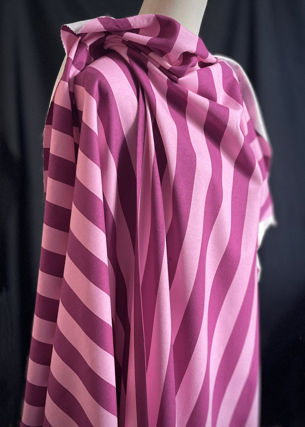 Bazaar Cotton Flannel, Indigo Stripe
