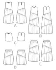 Closet Core Patterns Azure Dress, Skirt + Top Sewing Pattern