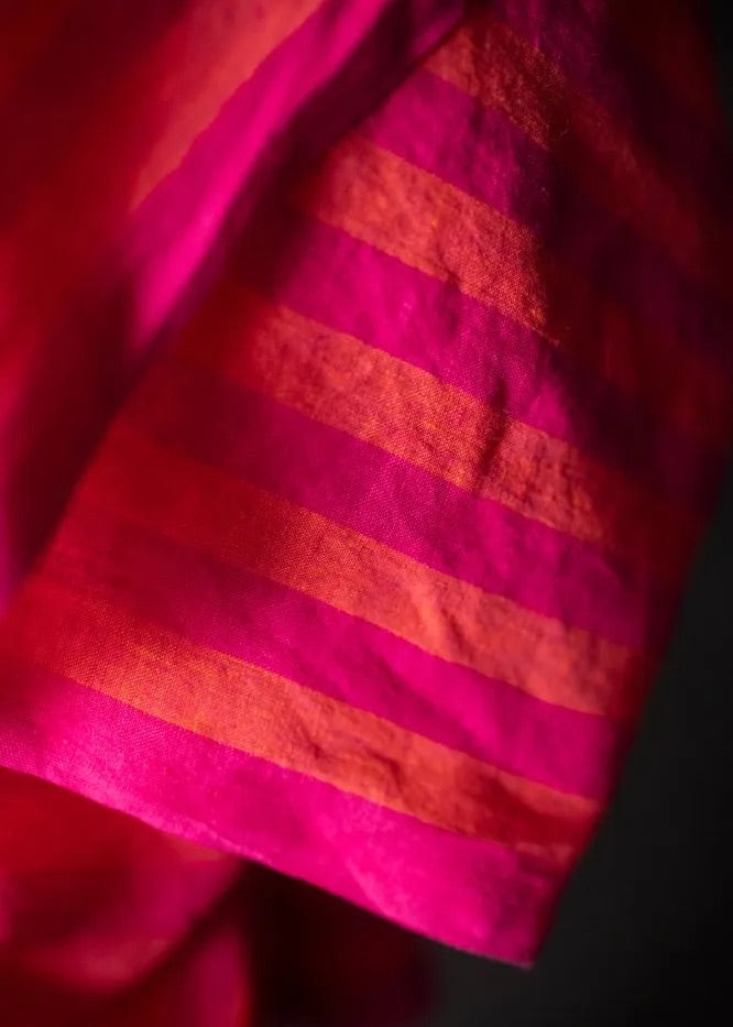 Whirly Pops Stripe Laundered Linen Fabric