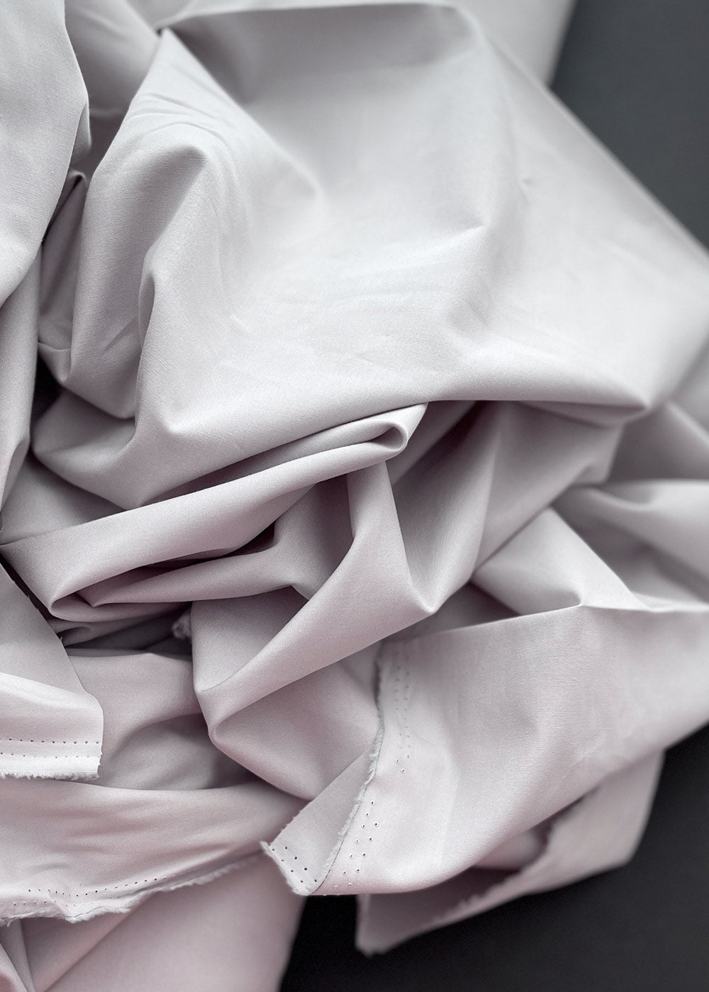 Cotton Poplin, Polar Grey