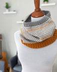 Cappuccino Cowl, Elizabeth Smith Knits. Print Knitting Pattern