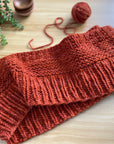 Carmella Infinity Cowl, Elizabeth Smith Knits. Print Knitting Pattern