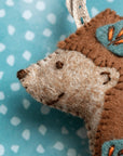 Folk Hedgehog - Felt Hand Stitching Kit, Corinne Lapierre