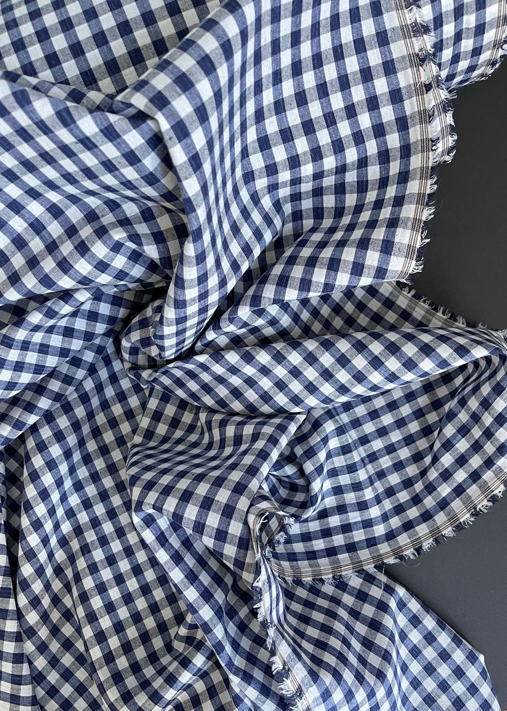 Getaway Cotton Gingham, Classic Navy