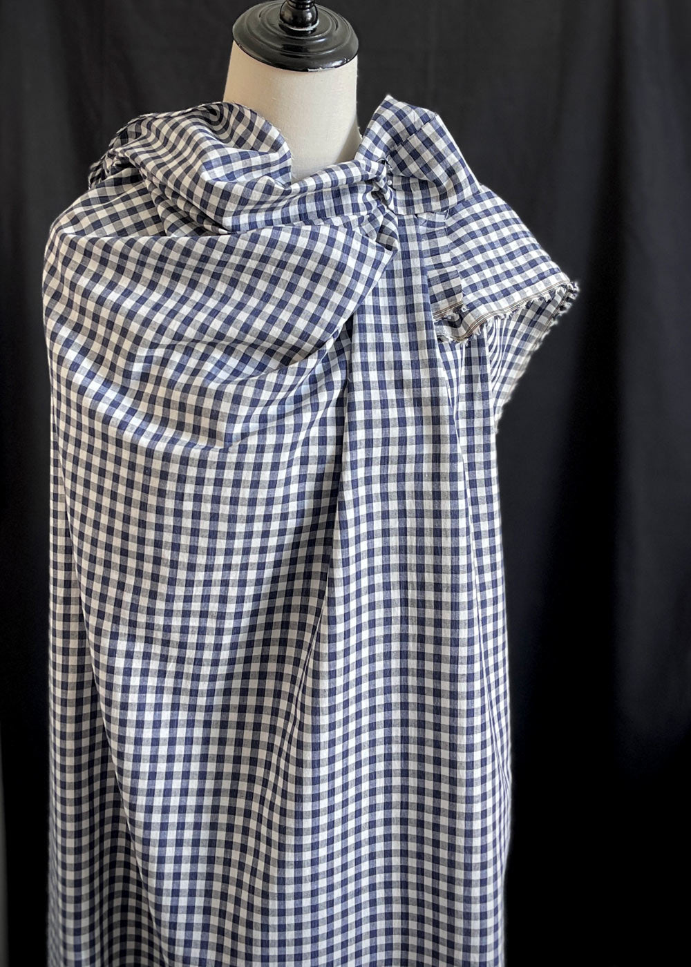 Getaway Cotton Gingham, Classic Navy