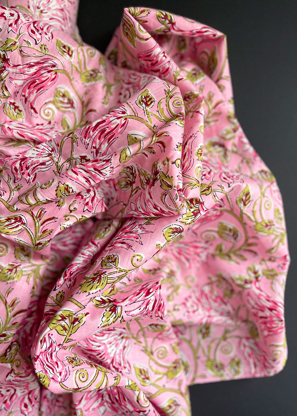 Hand Printed Cotton - Tulip
