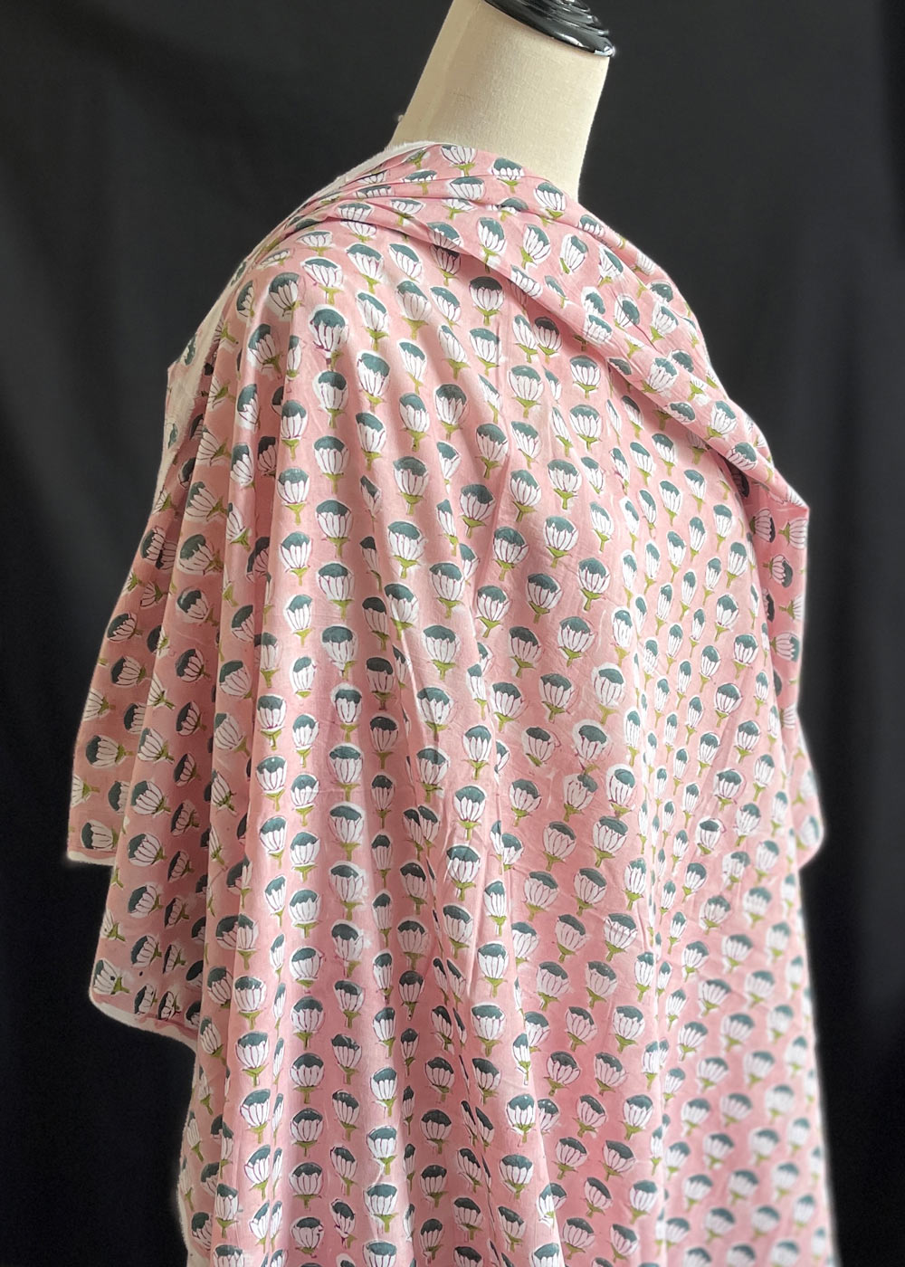 Hand Printed Cotton - Bud