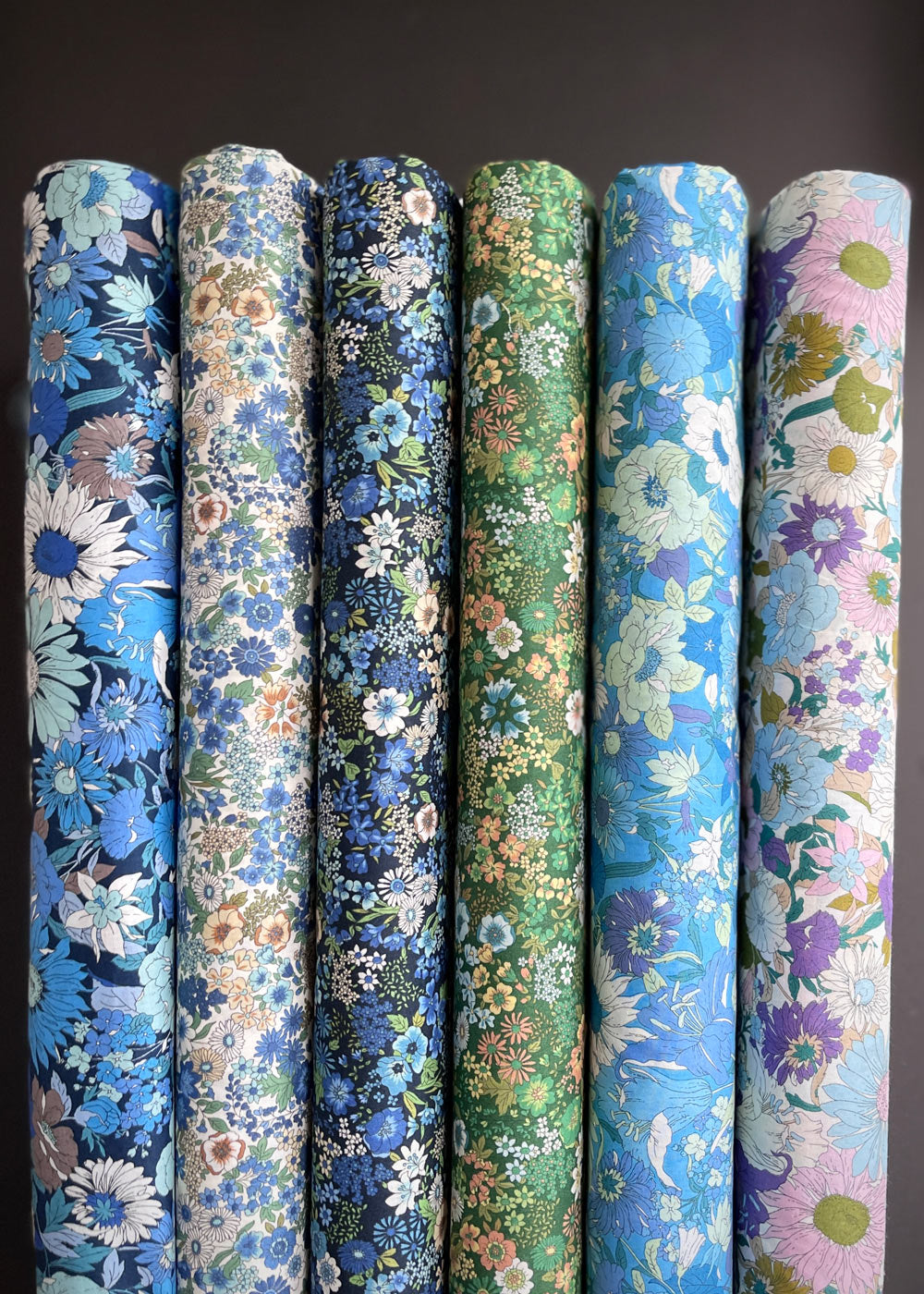 Flownny II, Light Blue - Fine Cotton Lawn