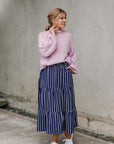 Plait Sleeve Sweater, Purl Foundry. Print Knitting Pattern