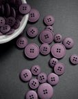 Recycled Hemp Button - Black Tulip