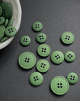 Recycled Hemp Button - Grass Green