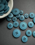 Recycled Hemp Button - Lagoon
