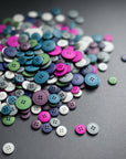 Recycled Hemp Button - Lagoon