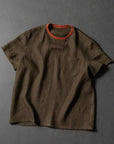 Striped Cotton Rib - Kiwi Tango
