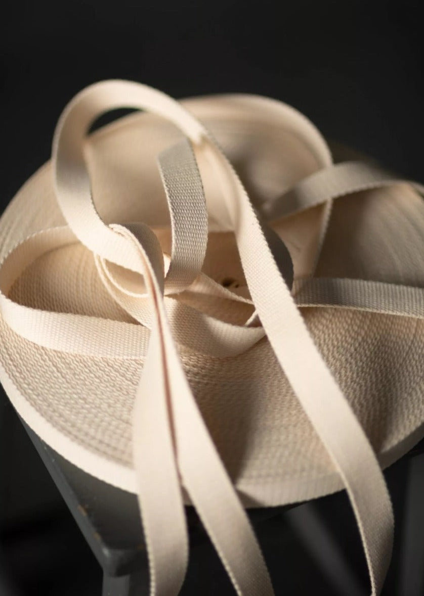 Bag Webbing - 25mm Ecru