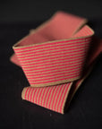 Striped Cotton Rib - Raspberry Rush