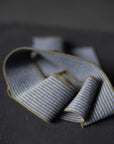 Striped Cotton Rib - Sierra Sea
