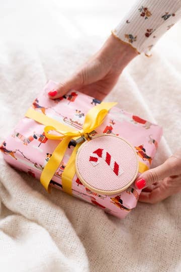 Candy Cane Cross Stitch Kit