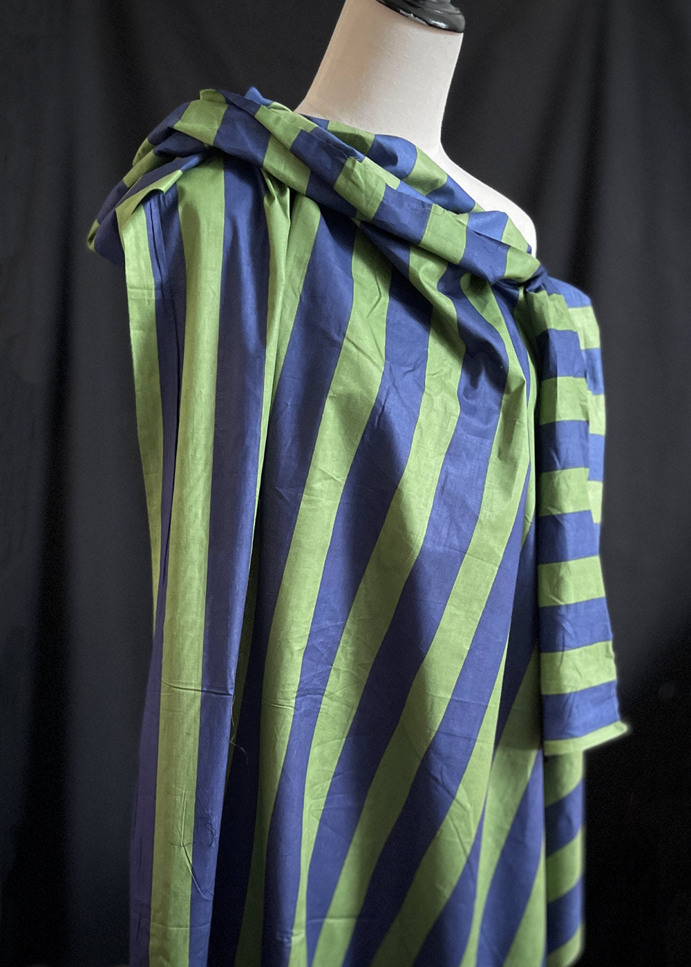 Hand Printed Cotton - Barbapapa Stripe, Ring Master