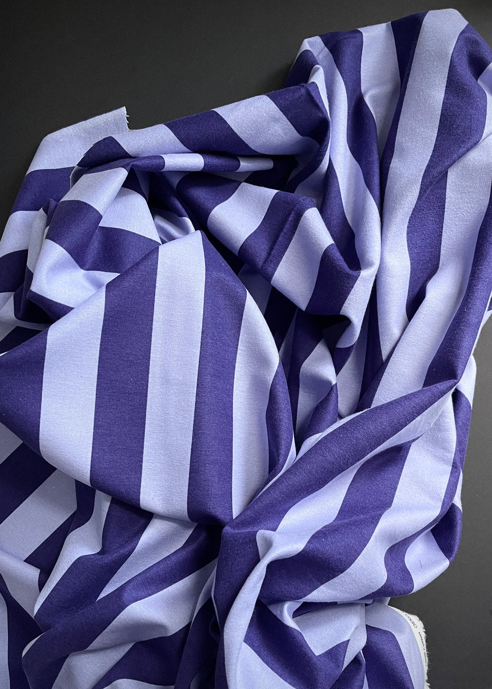 Bazaar Cotton Flannel, Indigo Stripe