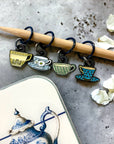 Tea Set Stitch Marker Set