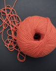 Bio Sesia 5 Organic Cotton Yarn 4ply. Tangerine 757