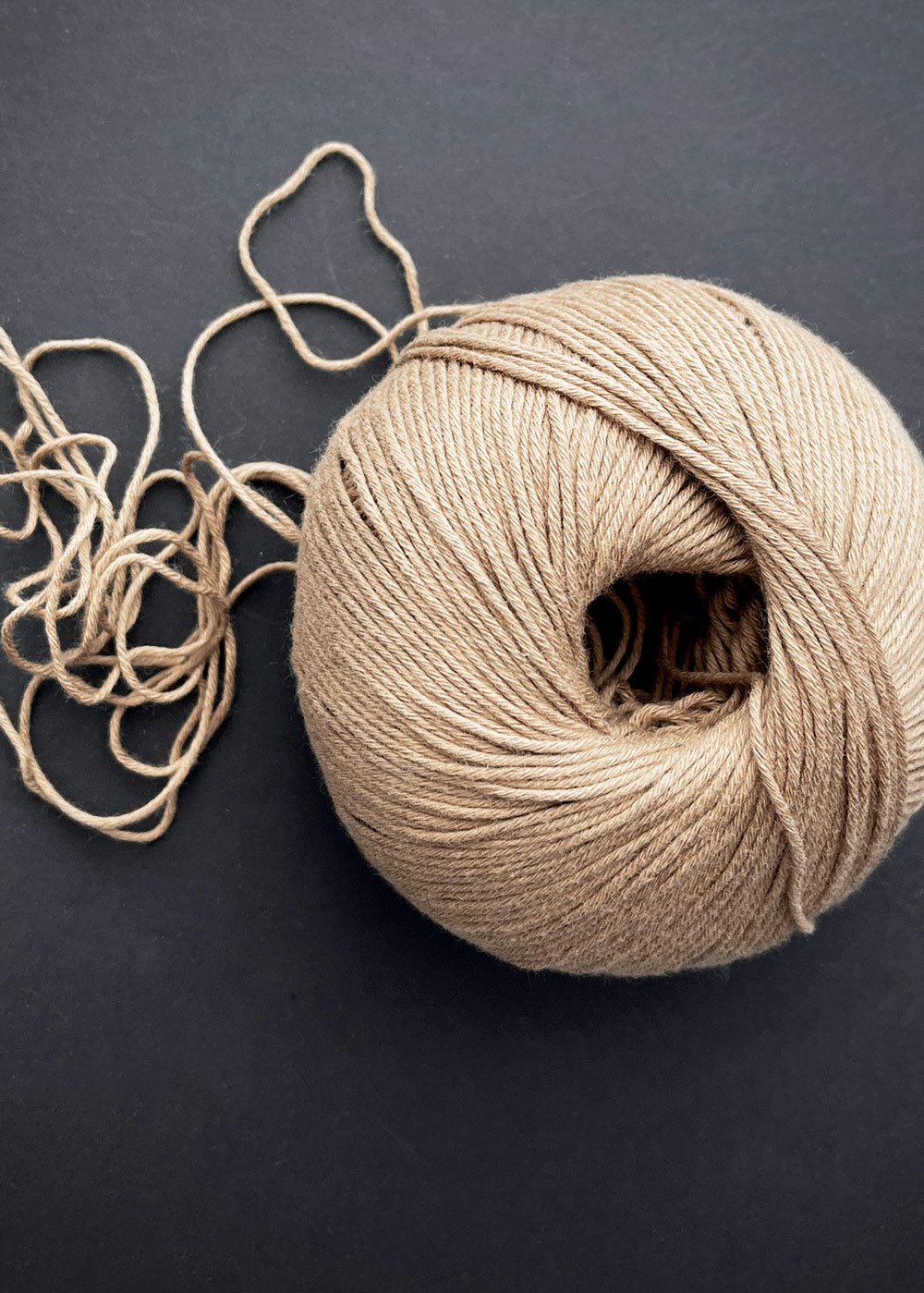 Bio Sesia 5 Organic Cotton Yarn 4ply. Camel 0045