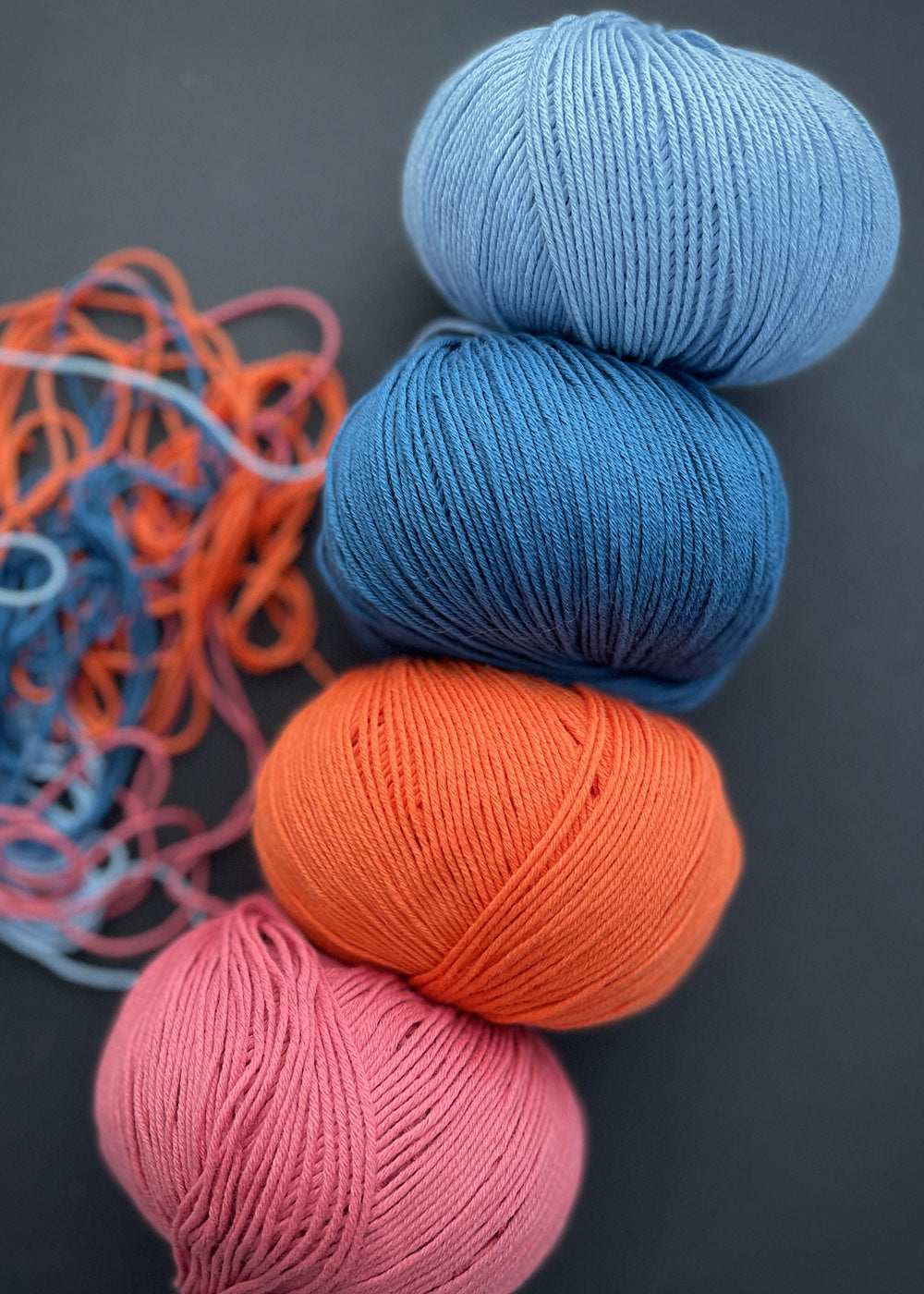 Bio Sesia 5 Organic Cotton Yarn 4ply. Tangerine 757