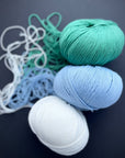 Bio Sesia 5 Organic Cotton Yarn 4ply. Crystal Green 2524