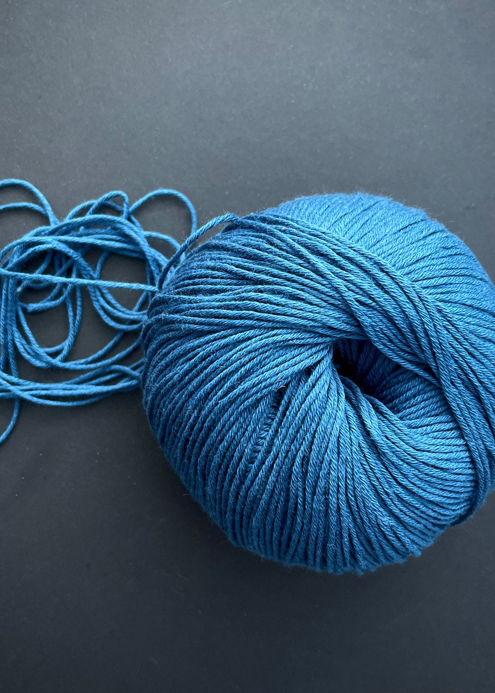 Bio Sesia 5 Organic Cotton Yarn 4ply. Pacific Blue 0972