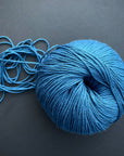 Bio Sesia 5 Organic Cotton Yarn 4ply. Pacific Blue 0972